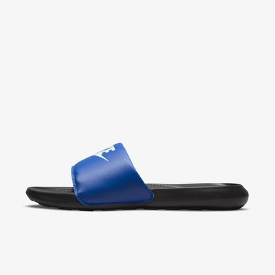 Shop Nike Victori One Men's Slides In Racer Blue,black,white