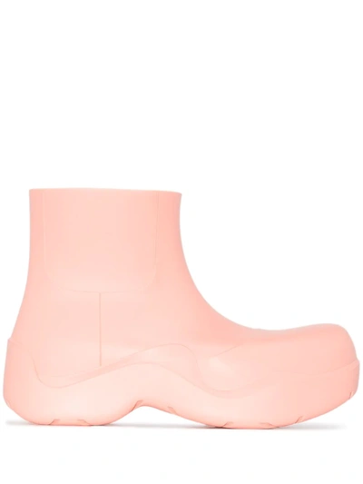Shop Bottega Veneta Puddle Ankle Boots In 中性色