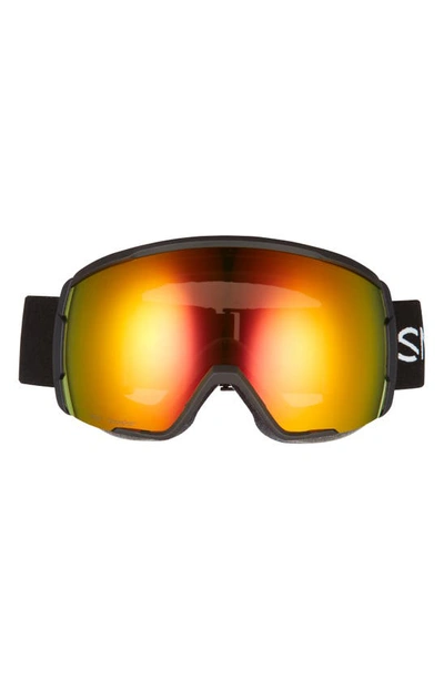 Shop Smith Proxy Snow Goggles In Black Red Mirror