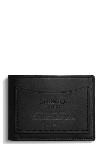 Shop Shinola Pocket Bifold Wallet In Black