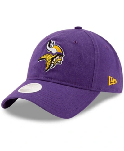 Shop New Era Women's Purple Minnesota Vikings Core Classic Primary 9twenty Adjustable Hat