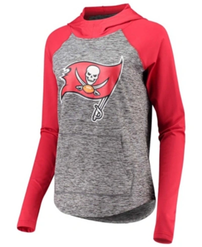 Shop G-iii 4her By Carl Banks Women's Heathered Gray, Red Tampa Bay Buccaneers Championship Ring Pullover Hoodie