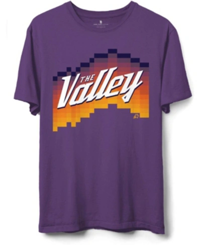 Shop Junk Food Men's Purple Phoenix Suns The Valley Pixel T-shirt