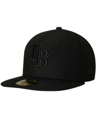 New Era Men's Black Miami Marlins 2019 Black-on-black 59fifty Fitted Hat In Black