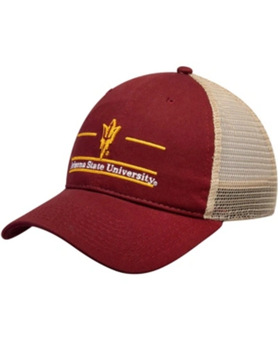 Shop Game Men's Maroon Arizona State Sun Devils Split Bar Trucker Adjustable Hat