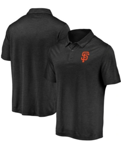 Shop Fanatics Men's Black San Francisco Giants Iconic Striated Primary Logo Polo