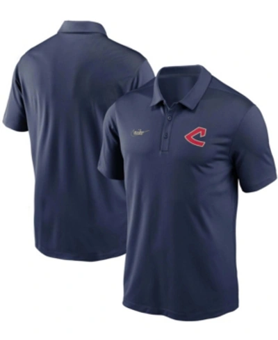 Shop Nike Men's Navy Cleveland Indians Cooperstown Collection Logo Franchise Performance Polo