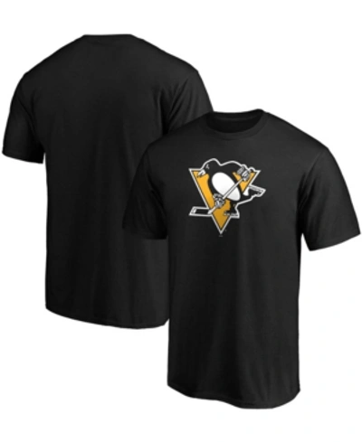 Fanatics Men's Black Pittsburgh Penguins Team Primary Logo T-shirt In Black