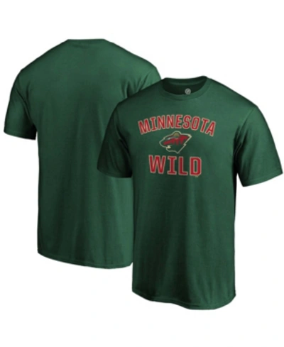 Shop Fanatics Men's Green Minnesota Wild Team Victory Arch T-shirt