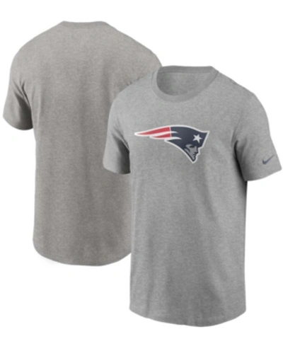 Shop Nike Men's Heathered Gray New England Patriots Primary Logo T-shirt In Heather Gray