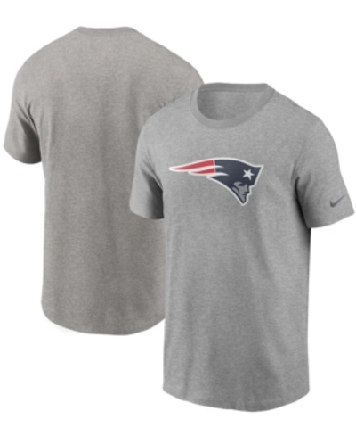 Nike Heathered Gray New England Patriots Primary Logo T-shirt In Heather Gray