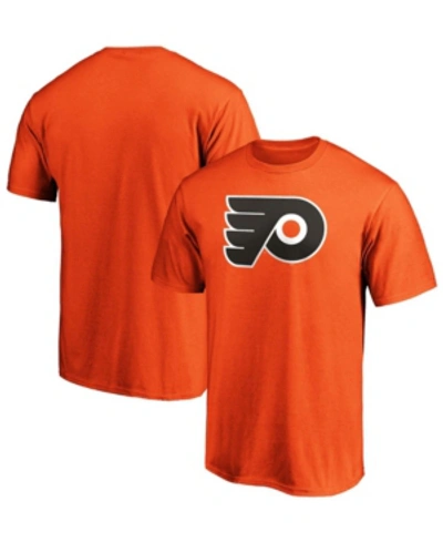Shop Fanatics Men's Orange Philadelphia Flyers Team Primary Logo T-shirt