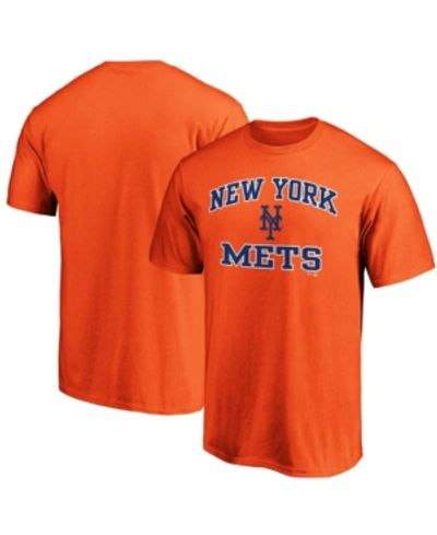 Shop Fanatics Men's Orange New York Mets Heart Soul T-shirt