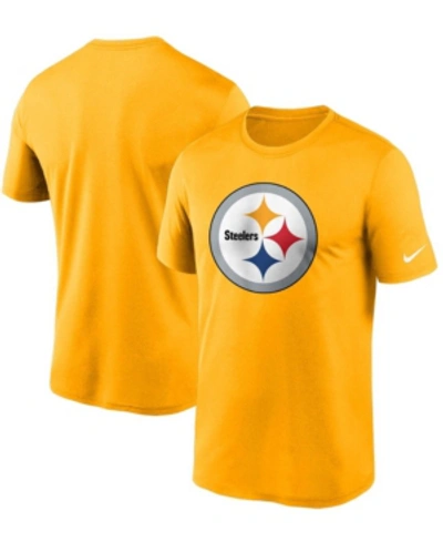 Shop Nike Men's Gold Pittsburgh Steelers Logo Essential Legend Performance T-shirt