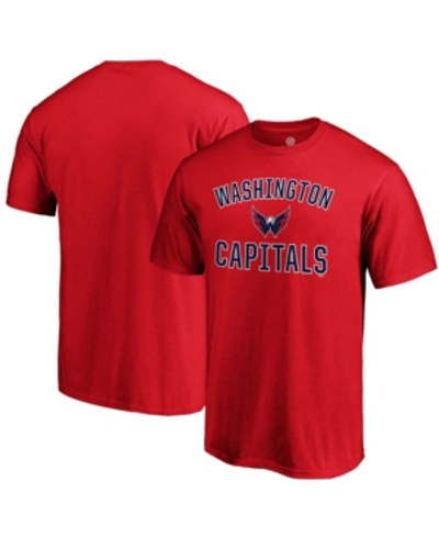 Fanatics Men's Red Washington Capitals Team Victory Arch T-shirt In Red