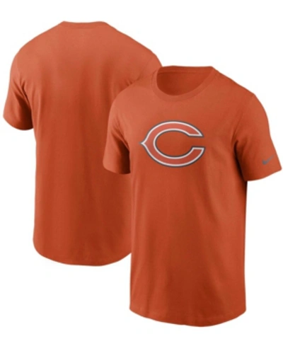 Shop Nike Men's Orange Chicago Bears Primary Logo T-shirt