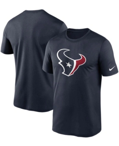 Shop Nike Men's Big And Tall Navy Houston Texans Logo Essential Legend Performance T-shirt