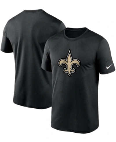 Shop Nike Men's Black New Orleans Saints Logo Essential Legend Performance T-shirt