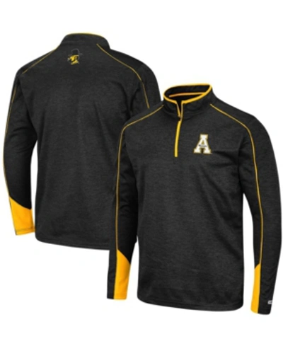 Shop Colosseum Men's Black Appalachian State Mountaineers Aldrin Quarter-zip Jacket