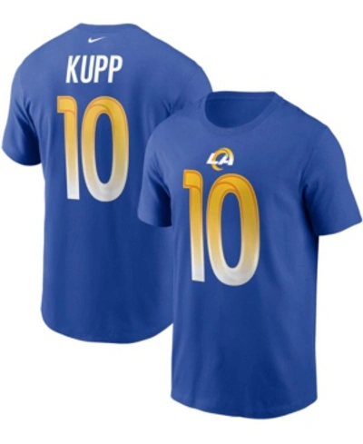 Shop Nike Men's Cooper Kupp Royal Los Angeles Rams Name And Number T-shirt