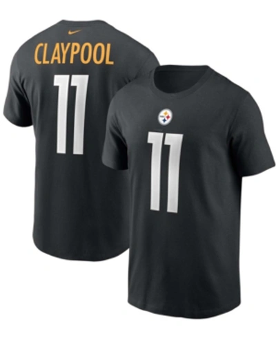 Nike Men's Chase Claypool Black Pittsburgh Steelers Name And Number T-shirt In Black