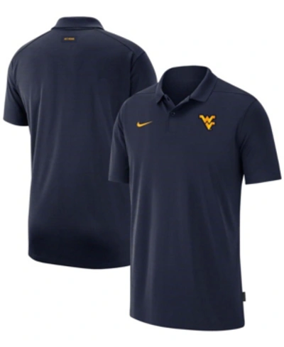 Shop Nike Men's Navy West Virginia Mountaineers 2021 Early Season Victory Coaches Performance Polo