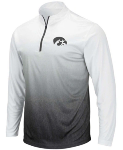 Shop Colosseum Men's Gray Iowa Hawkeyes Magic Team Logo Quarter-zip Jacket