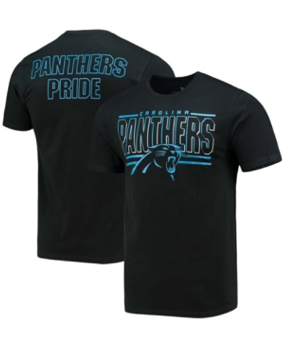 Shop Junk Food Men's Black Carolina Panthers Slogan 2-hit T-shirt