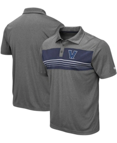 Shop Colosseum Men's Heathered Charcoal Villanova Wildcats Smithers Polo In Heather Charcoal