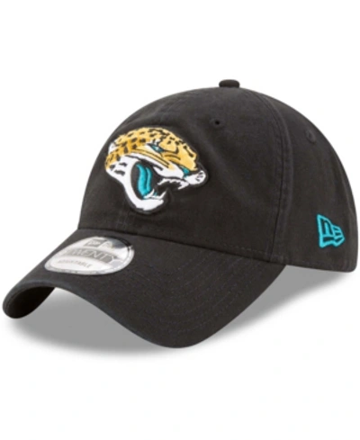 New Era Men's Black Jacksonville Jaguars Core Classic 9twenty Adjustable Hat In Black