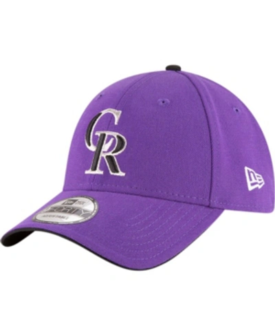 Shop New Era Men's Purple Colorado Rockies Alternate 2 The League 9forty Adjustable Hat