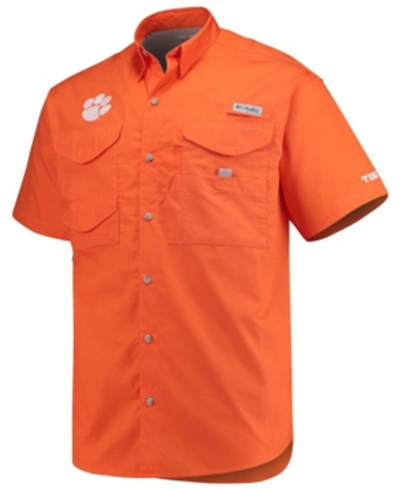 Shop Columbia Men's Orange Clemson Tigers Bonehead Short Sleeve Shirt
