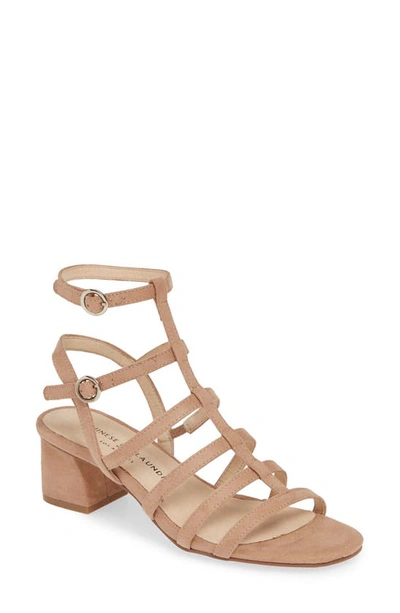 Shop Chinese Laundry Monroe Strappy Cage Sandal In Dark Nude