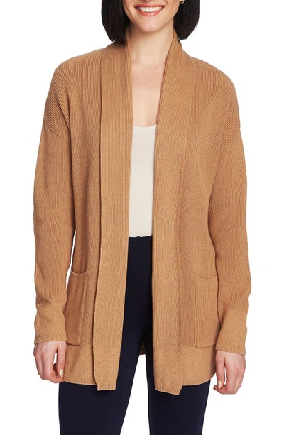 Shop Chaus Open Front Long Cardigan In Light French Truf