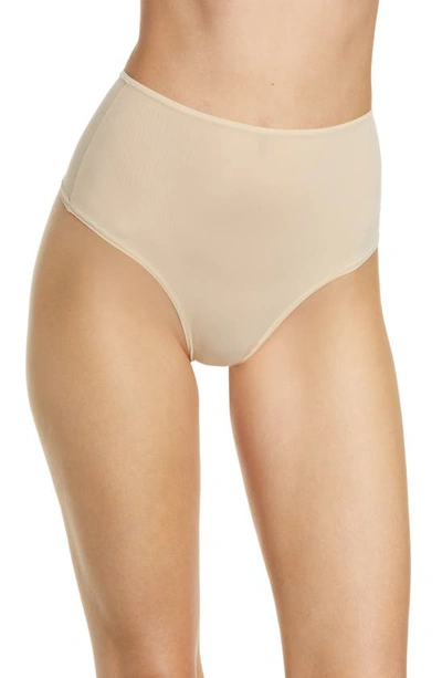 Shop Skims Fits Everybody High Waist Thong In Sand