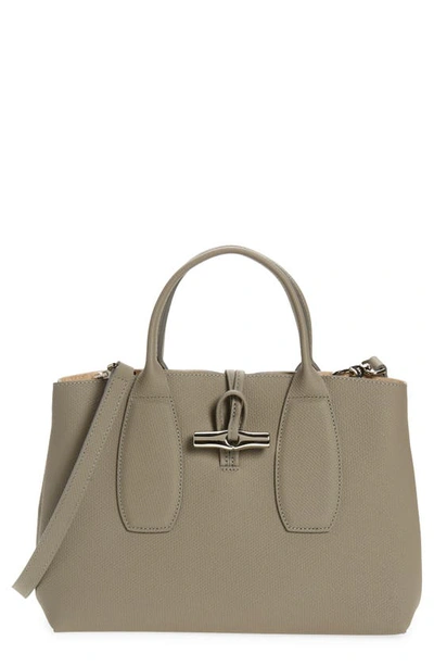 Roseau M Handbag Turtledove - Leather (10058HPNP55)