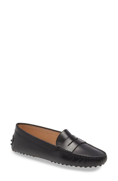 Tod's Gommino Leather Driving Loafers In Black