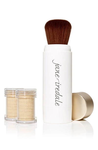 Shop Jane Iredale Amazing Base® Loose Mineral Powder Spf 20 Refillable Brush In Warm Silk