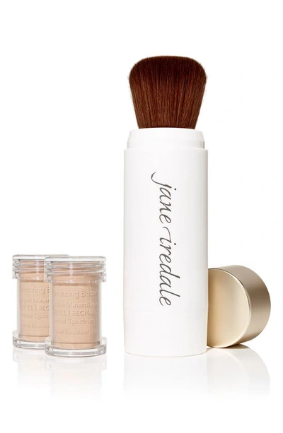 Shop Jane Iredale Amazing Base® Loose Mineral Powder Spf 20 Refillable Brush In Natural
