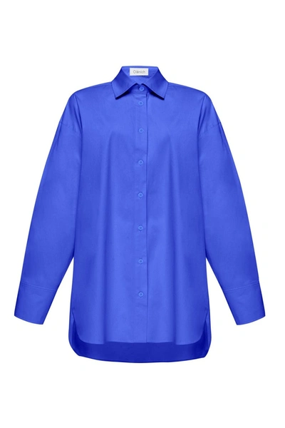 Shop Olenich O-ex21-01 Cornflower Blue Shirt In Cornflower-blue