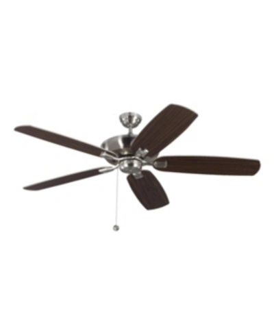 Shop Monte Carlo The  60" Colony Super Max Ceiling Fan In Brushed Steel