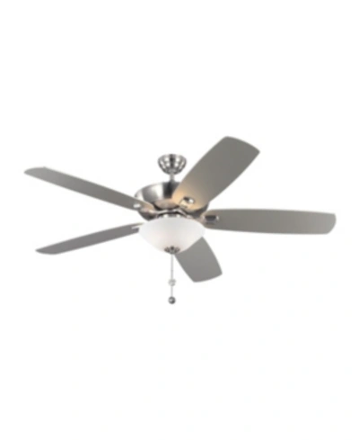 Shop Monte Carlo The  60" Colony Super Max Plus Ceiling Fan In Brushed Steel