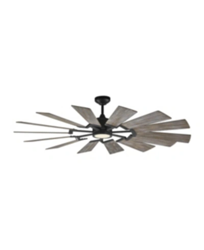 Shop Monte Carlo The  62" Prairie Ceiling Fan In Aged Pewter