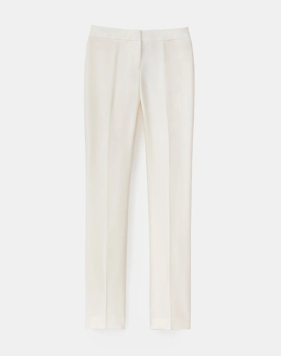 Shop Lafayette 148 Finesse Crepe Barrow Pant In White