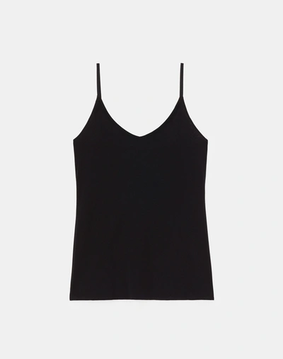 Lafayette 148 Mesh Jersey Camisole In Black