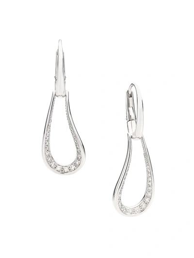 Shop Pomellato Women's Fantina 18k White Gold & Diamond Drop Earrings