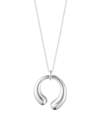 Shop Georg Jensen Women's Mercy Sterling Silver Long Pendant Necklace