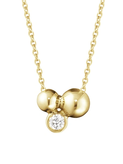 Shop Georg Jensen Women's Moonlight Grapes 18k Gold & Diamond Pendant Necklace