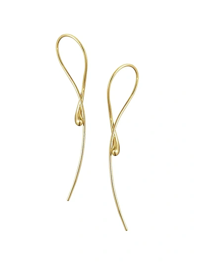 Shop Georg Jensen Women's Mercy 18k Gold Linear Drop Earrings