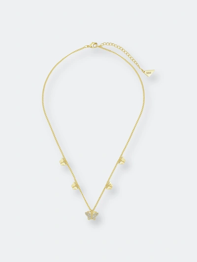 Shop Sterling Forever Dainty Butterfly Choker In Gold